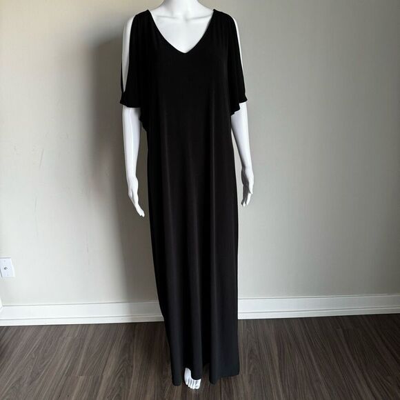 Chicos Cold-Shoulder V-Neck Maxi Dress Size 3 - Picture 1 of 7